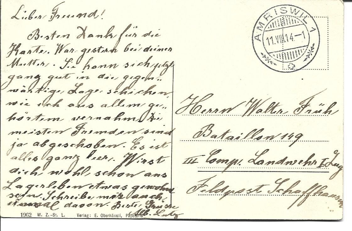 Cartoline postali: AK Hagenwil  TG – Usato da Appenzell venduto da mai25 1