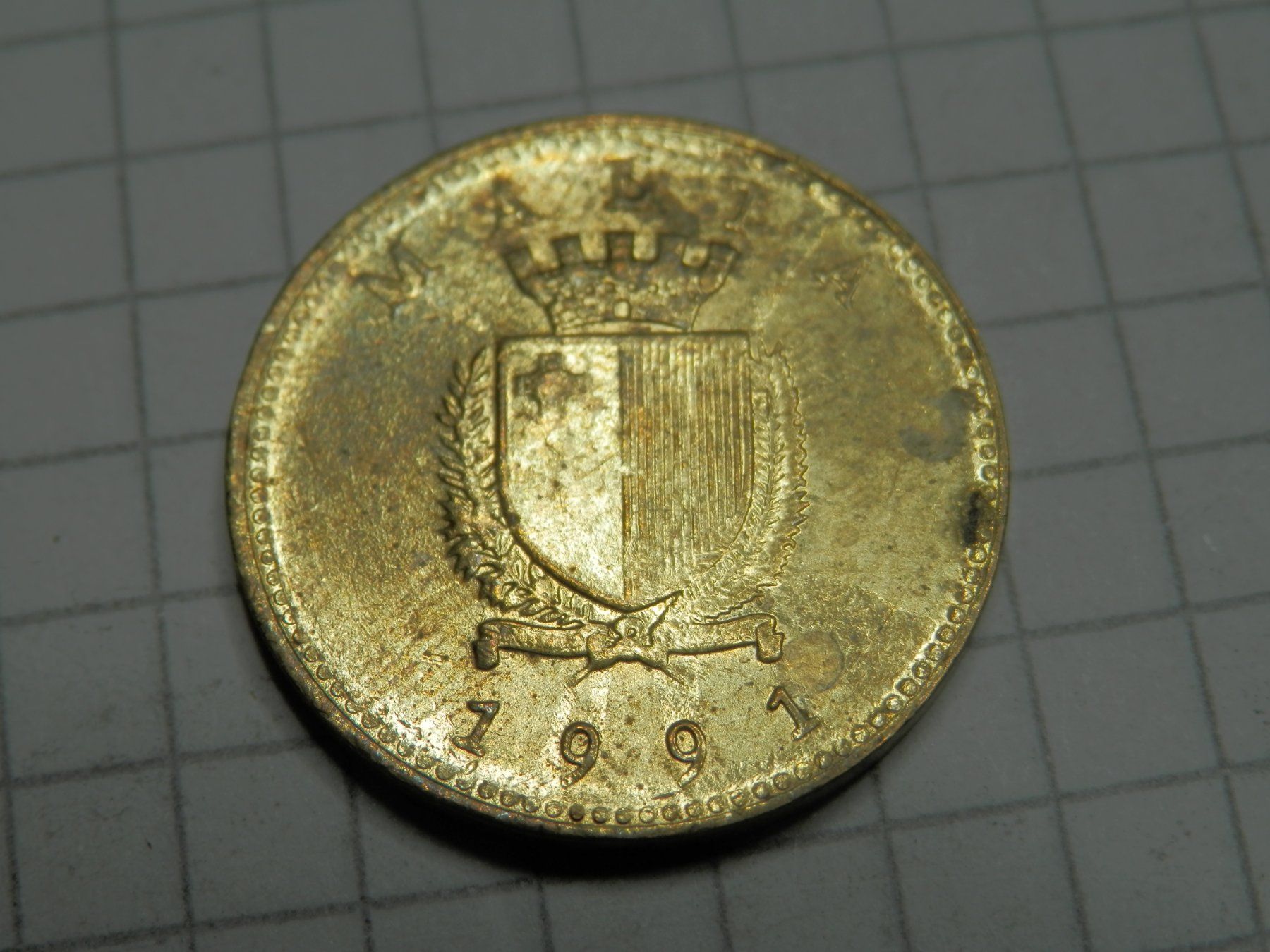 Tutti le monete: Malta 1 Cent, 1991 – Usato da Weiach venduto da weiach81