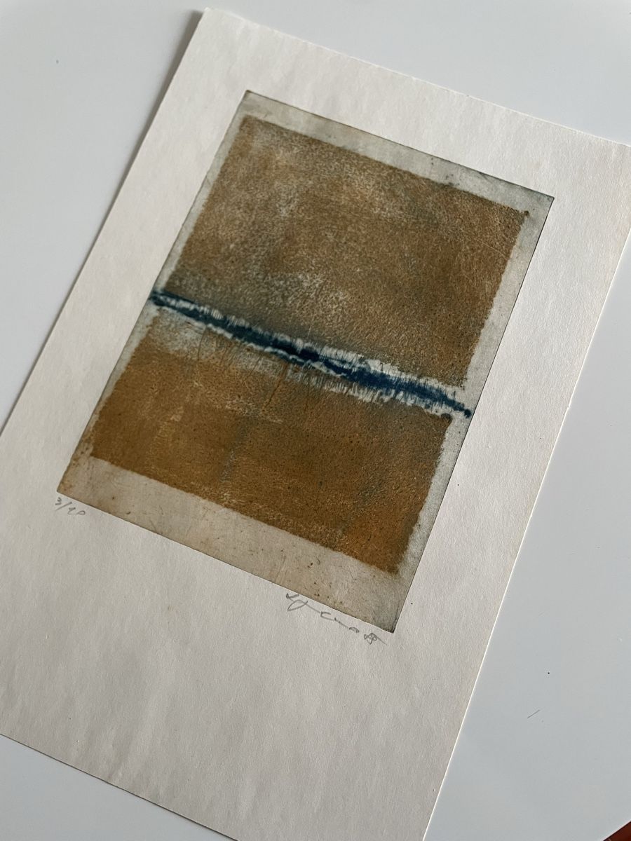 Grafiken & Lithographien: Original signierter abstrakter Kunstdruck – Gebraucht aus Basel von Amechan. 8