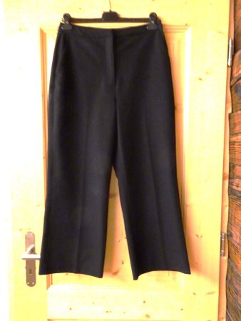 Uni schwarze Stoff Hose von H&M Gr. 40 - 42616