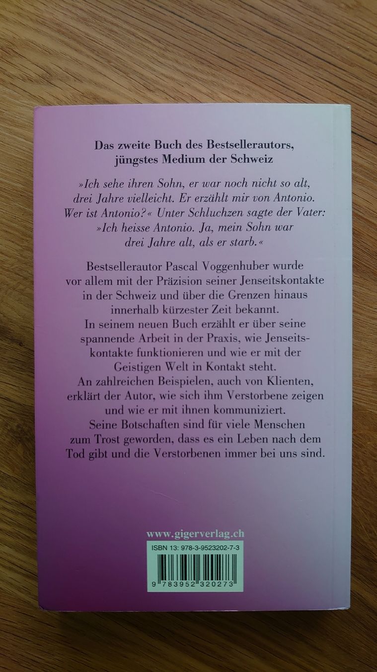 Bücher: Pascal Voggenhuber - Nachricht aus dem Jenseits – Gebraucht aus Pfäffikon SZ von Wild0 1