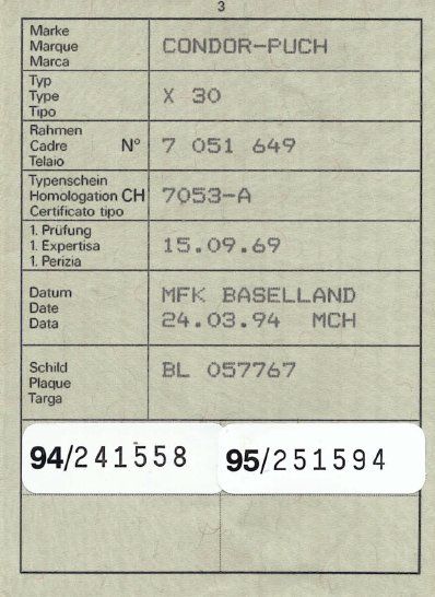 Puch Ciclomotori: Puch Velux X30 – Usato da Büsserach venduto da Seamb 5
