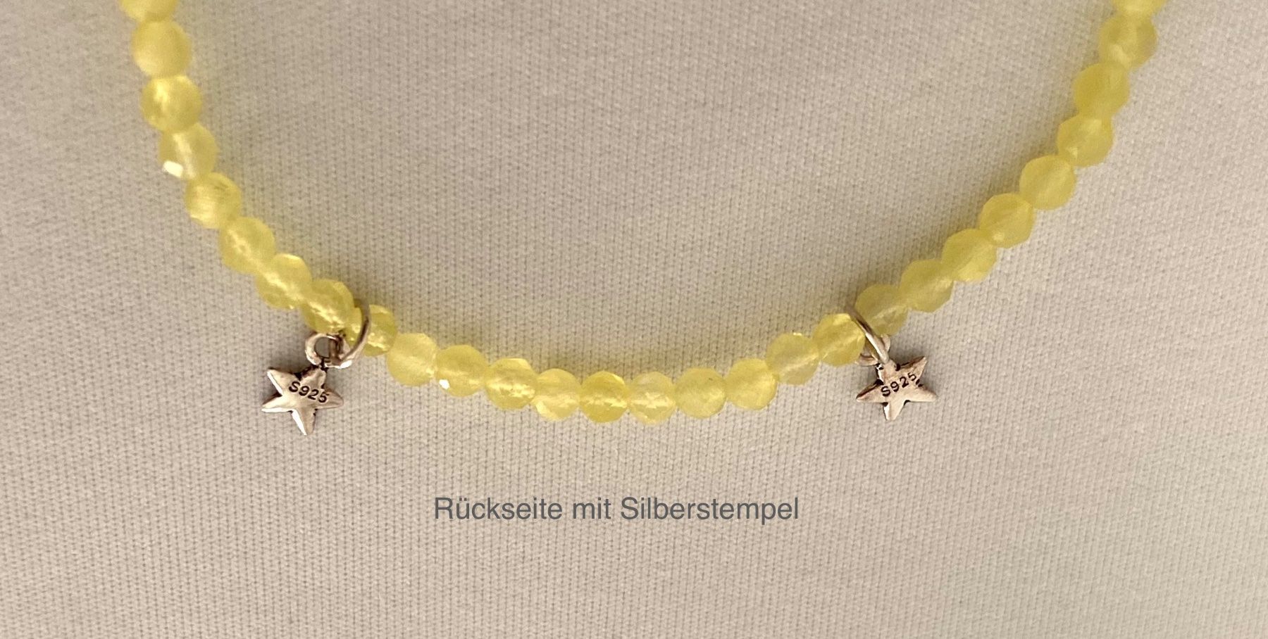 Bracciali & Braccialetti: Edelstein Armband Lemon Jade mit Silber – Nuovo e nell'imballaggio originale da Zuzwil SG venduto da Lemliskat 2