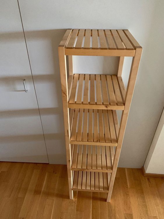 Badezimmerregal Ikea Holz Regal MOLGER Kaufen auf Ricardo