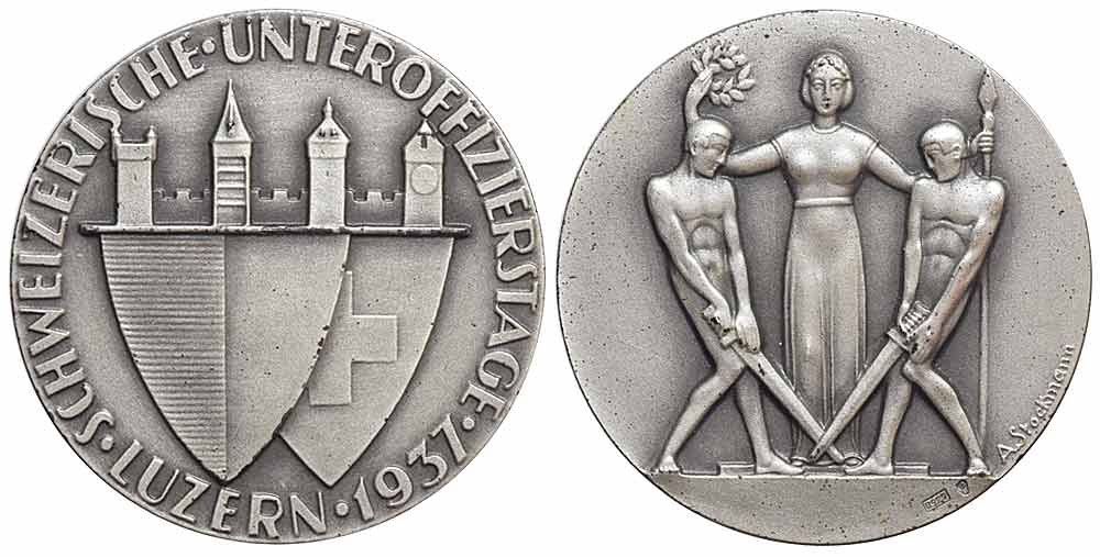 Medaglie: Luzern, Silbermedaille 1937 – Usato da Chiasso venduto da Novamarketing