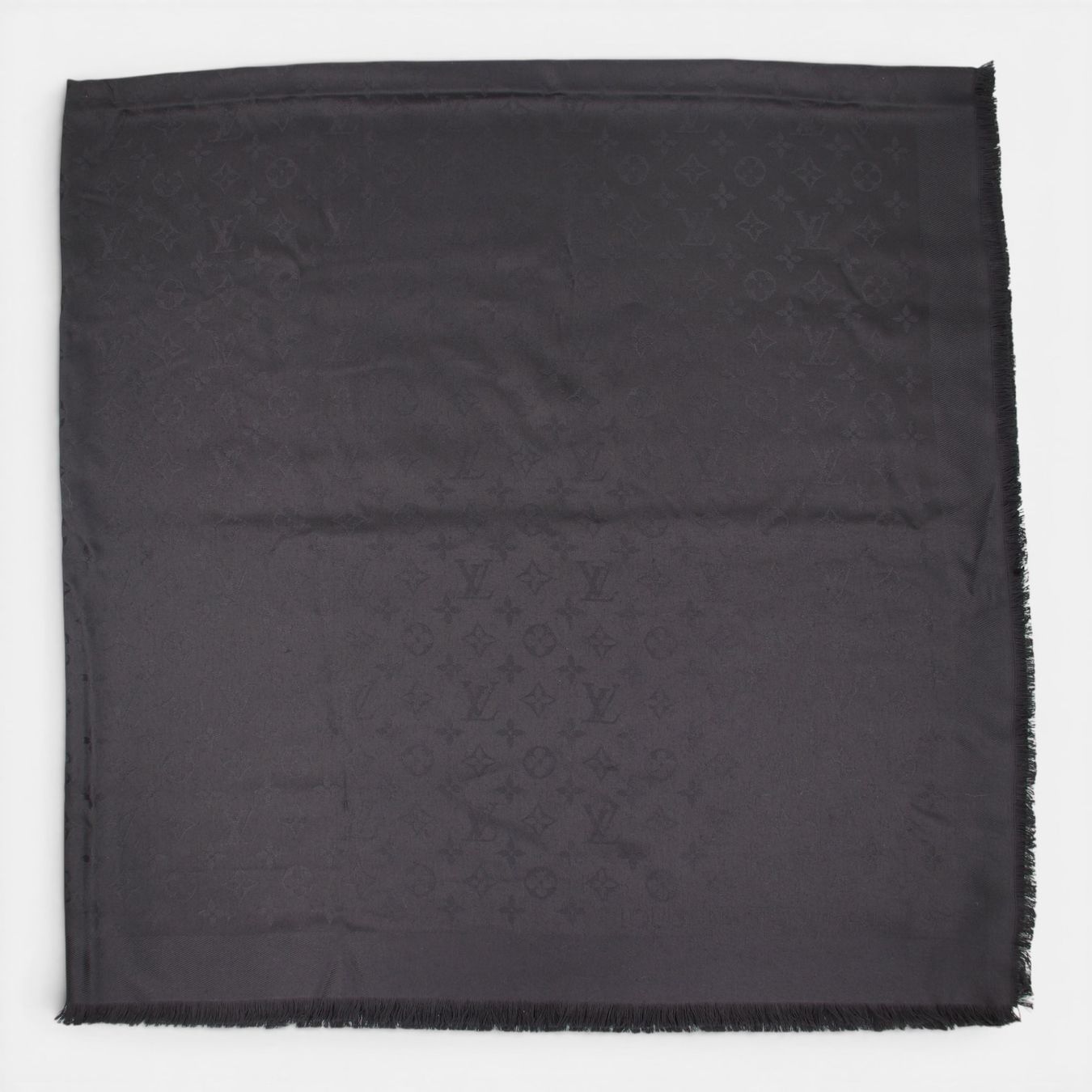 Louis Vuitton Foulards, Tücher & Schals: Louis Vuitton Monogram Schal schwarz – Gebraucht aus Binningen von Designerlabels 5