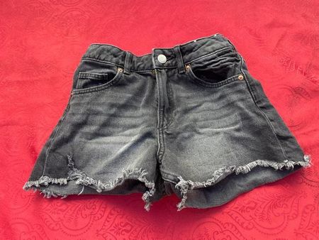 Mädchen Shorts Jeans schwarz 140