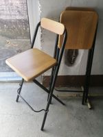 Barstuhl Konvolut Vintage 3 Stk.  Klappbar, massiv, robust