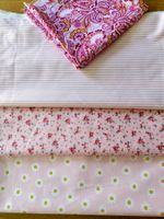 Baumwollstoffe rosa, auch für Patchwork geeignet