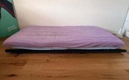 Tatami Bettrahmen naturfarben mit schwarzer Umrandung gut...