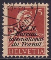 Dienstmarke BIT SBK-Nr. 28 (Tellbrustbild, 1927-1928)