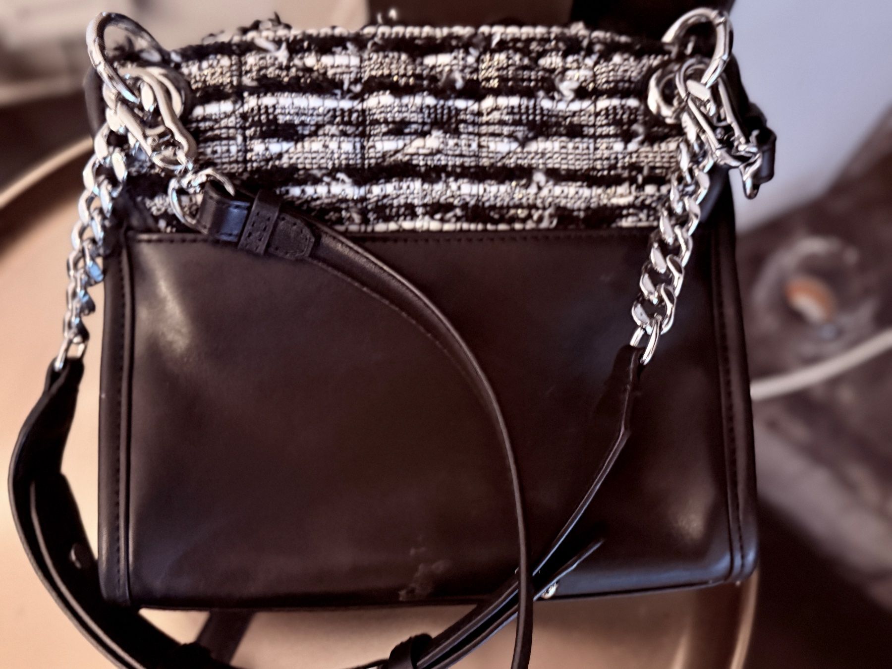 Karl Lagerfeld Borse da donna: Karl Lagerfeld Tasche Tweed/Leder – Nuovo (secondo la descrizione) da Genève venduto da mar_g5r2 4