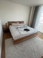 MASSIVHOLZ BETT ECHTHOLZ BALKENBETT BRETTER AKAZIE PFISTER