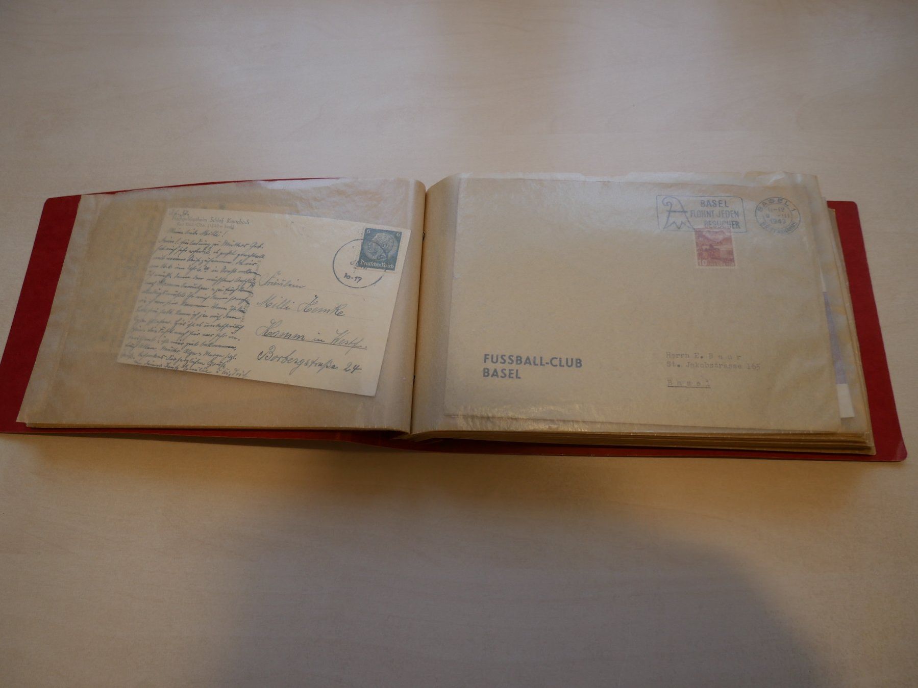 Ansichtskarten: 85 alte Ansichtskarten, Postkarten, Ersttagsbriefe im Album – Gebraucht aus Stein AG von Morgenrot56 9