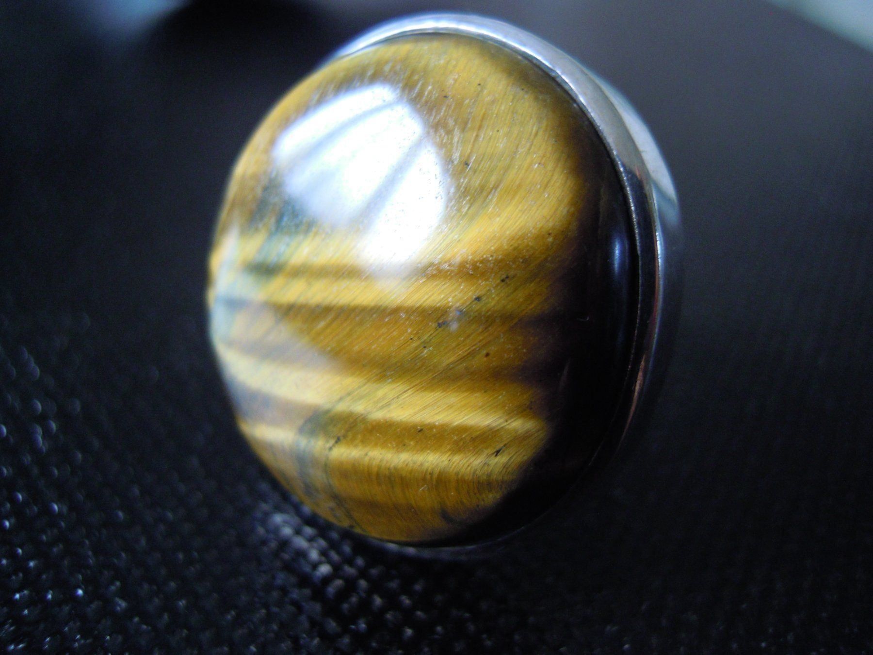 Anelli: Ring Silber/Tigerauge Durchm.55mm(int10) – Nuovo (secondo la descrizione) da Muri b. Bern venduto da Silberqualle 3