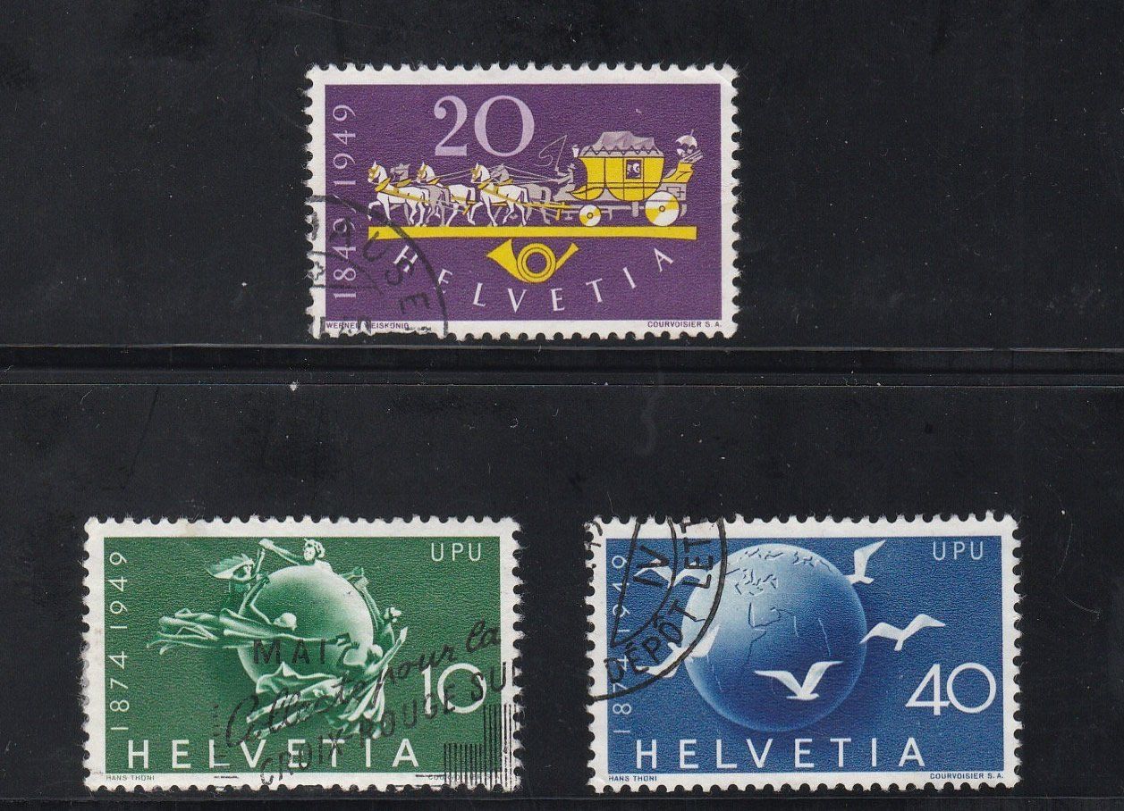 Alle Briefmarken: Timbres suisses 1949 – Gebraucht aus Dizy von all_9l2s