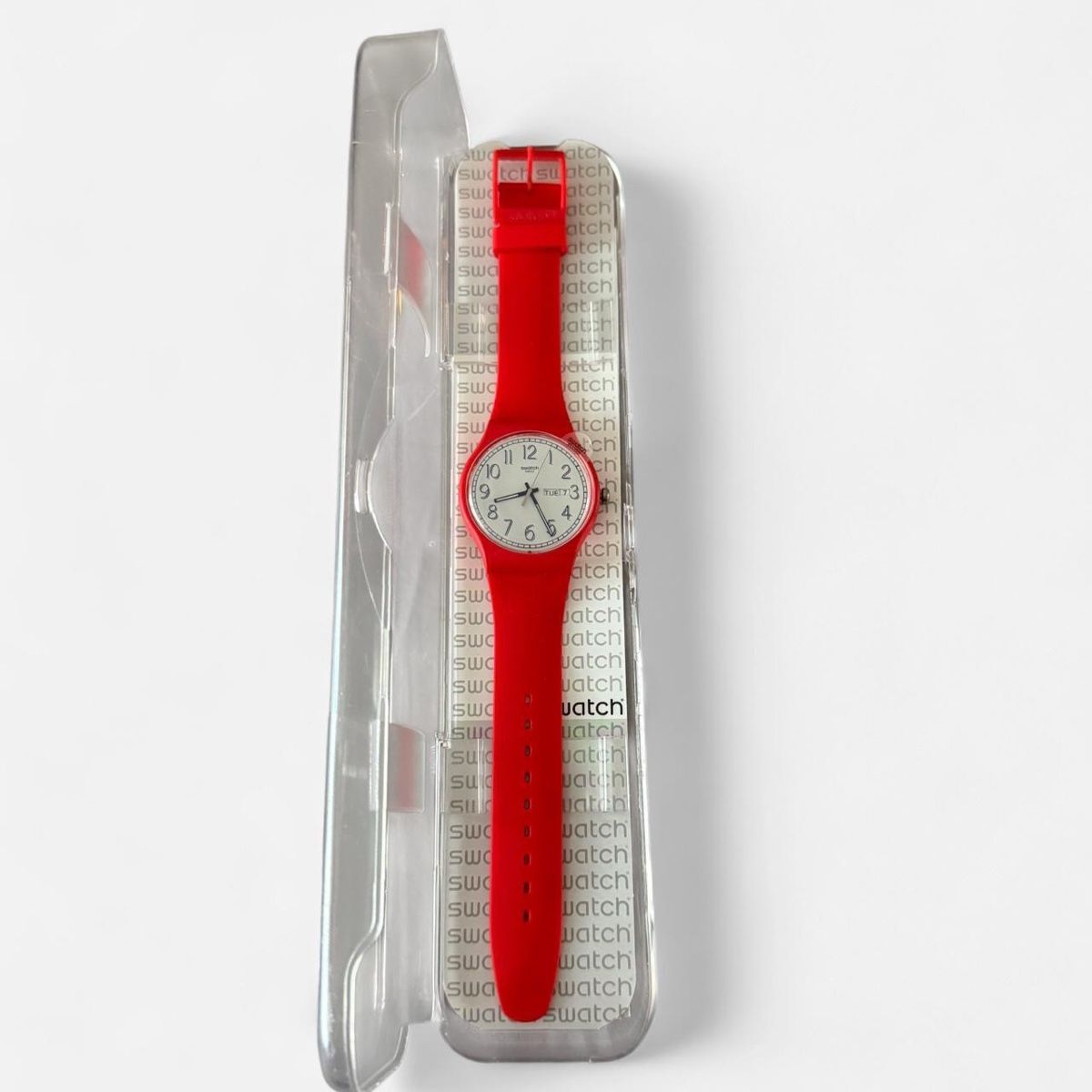 Swatch Uhren: Red Swatch Watch – Neu (gemäss Beschreibung) aus Basel von 1moonstar