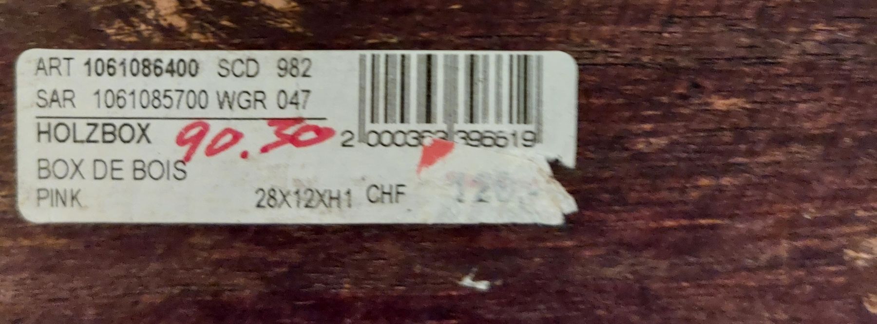 Sonstiges für Haushalt & Wohnen: Holz Box NP 130 chf – Gebraucht aus Zürich von emanbaumi 2