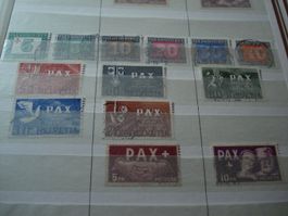 PAX-Satz 1945 gestempelt, ohne 3.- Marke