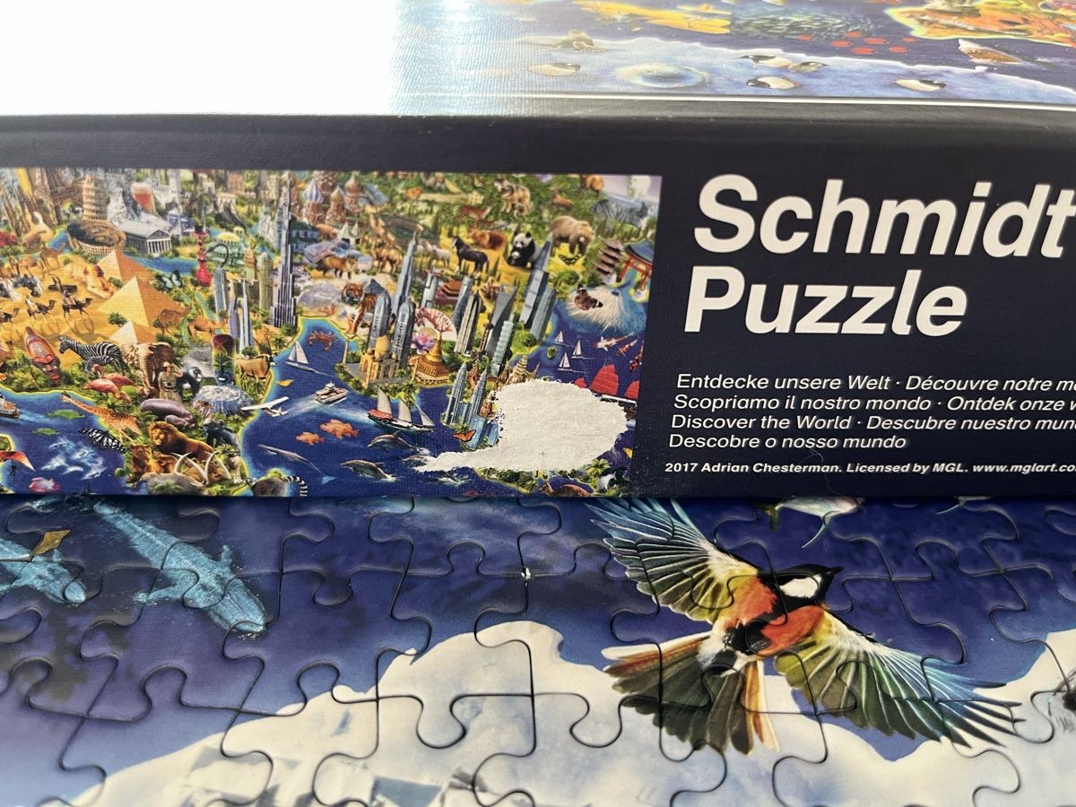 Puzzles: Schmidt Puzzle Weltkarte 1000 Teile – Neu (gemäss Beschreibung) aus Adligenswil von  2