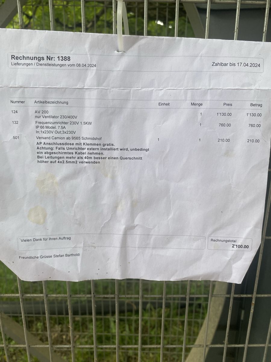 Ventilatoren: Ventilator – Gebraucht aus Winikon von r1952 6