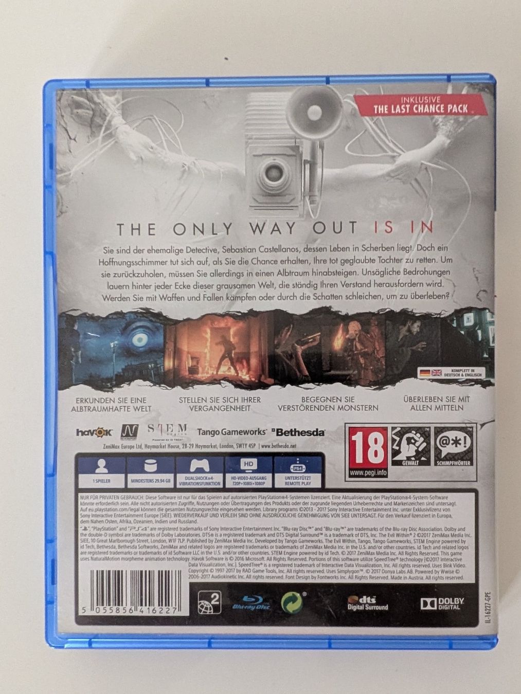 Sony Giochi: Playstation 4 - The Evil Within 2 ab 1Fr – Usato da Kappel SO venduto da Knoggaz 2