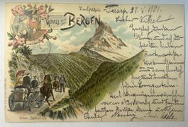 Ansichtskarte Vulpera Tarasp 1901 gelaufen sehr gut