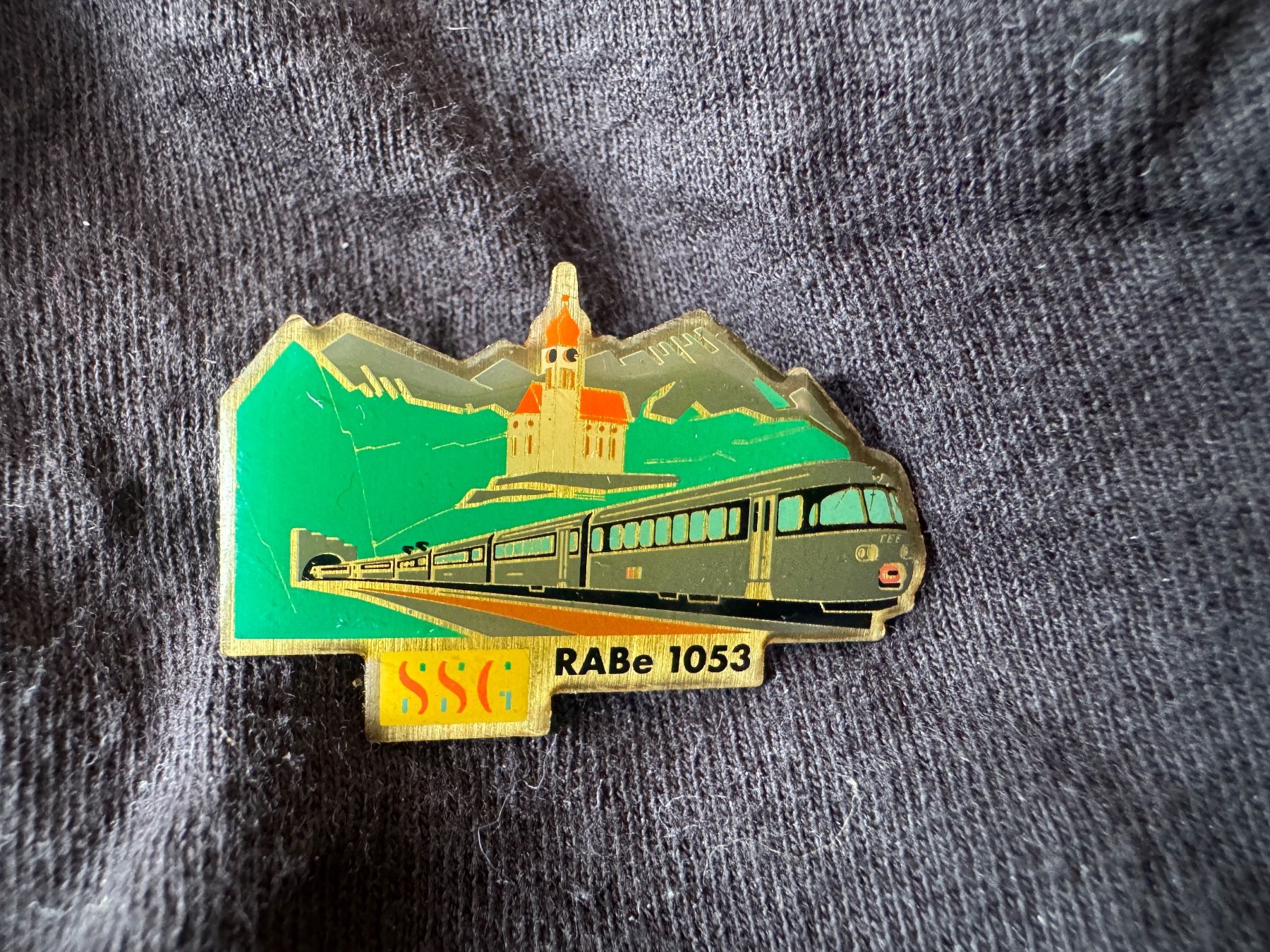 SBB/CFF/FFS Placchette & Badge: Pin pins SBB SSG Rab 1053 – Usato da Neuchâtel venduto da _Easy_to_Find_