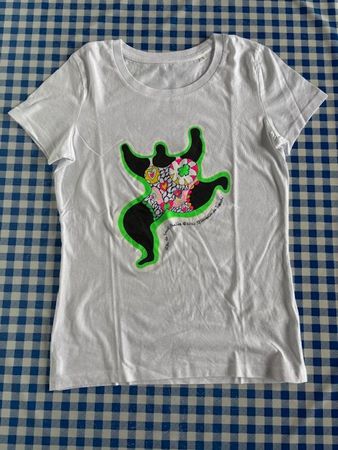 Niki de Saint Phalle. Damen T-Shirt Leaping Nana Gr. S