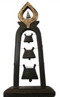 Antique objet decoration. avec 3 anciennes cloches Thailande