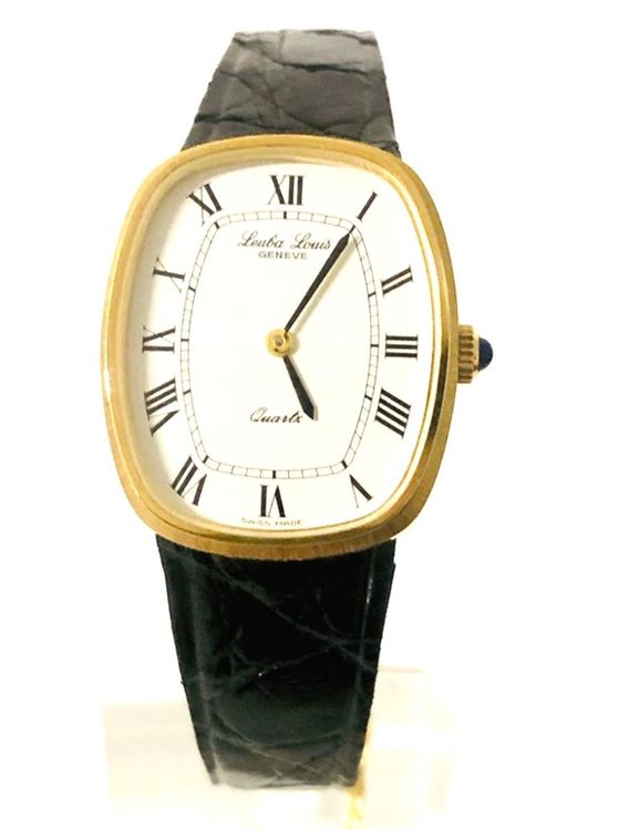 Montre Femme/enfant Louis Jourdan - Quartz - Cadran Blanc - Bracelet Cuir Marron - Neuf