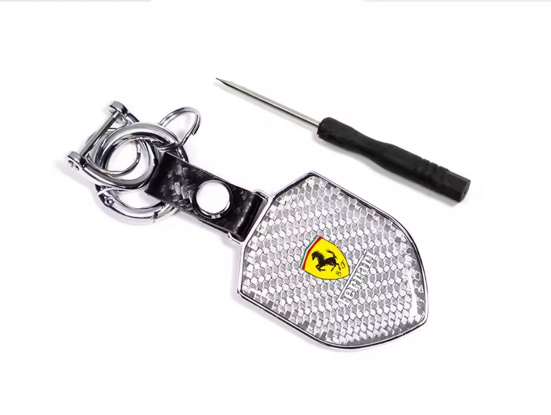 Ferrari Schlüsselanhänger & - bänder: Ferrari Schlüsselanhänger Carbon – Neu und originalverpackt aus Escholzmatt von Lagano