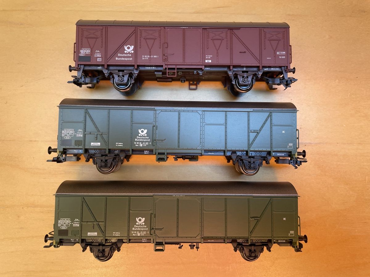 Märklin Modelleisenbahnen: 3 Märklin Güterwagen Deutsche Post – Gebraucht aus Rickenbach ZH von u2540 1