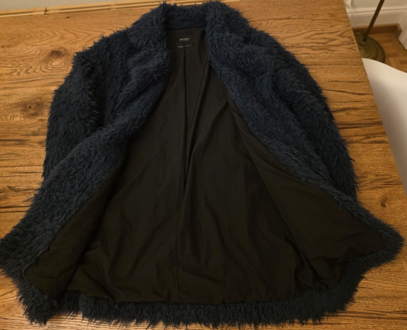Zara Giacche: ZARA BASIC OUTERWEAR Kunstfell-Jacke in Petrolblau – Usato da Basel venduto da sci_67ms 6