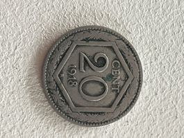 20 Centesimi Italien, 1918, Vittorio Emanuele III