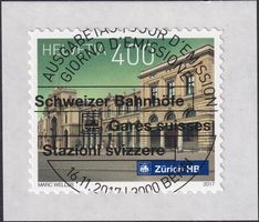2017, Nr.1660 Bahnhöfe mit Ersttags-Voll-Stempel.