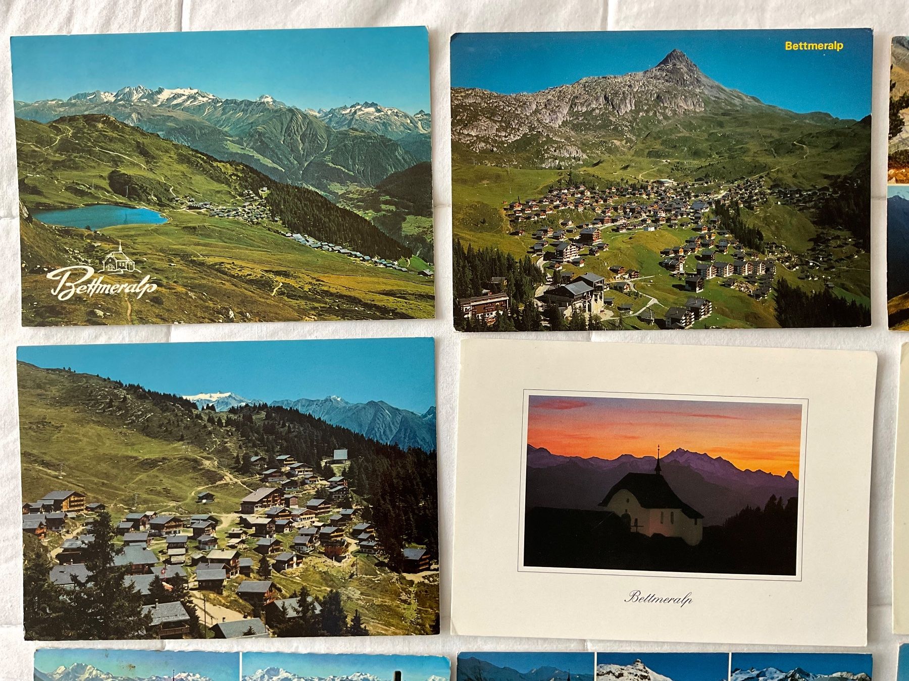 Cartoline postali: 9 AK Bettmeralp VS – Usato da Zürich venduto da Tolima194 1
