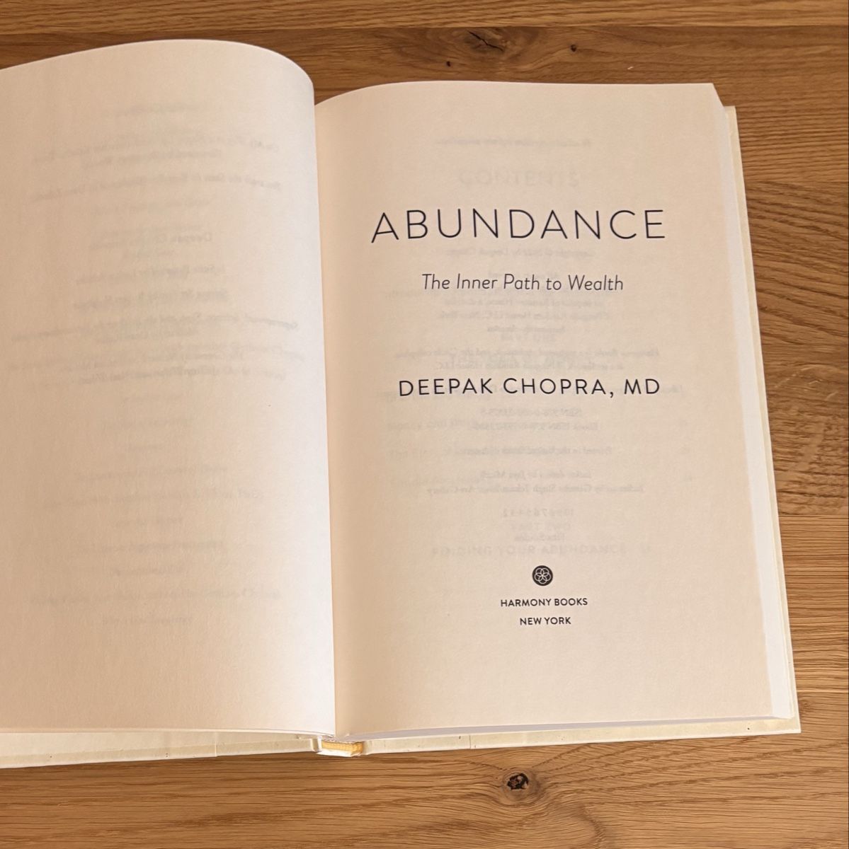 Libri: Abundance: The Inner Path to Wealth Book by Deepak Chopra – Nuovo (secondo la descrizione) da Kilchberg ZH venduto da ben_pc68 1