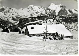 Schaffhauser Skihütte Munot mit Säntis