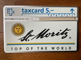 Taxcard 301L_75436 St Moritz 5 Fr, weiss
