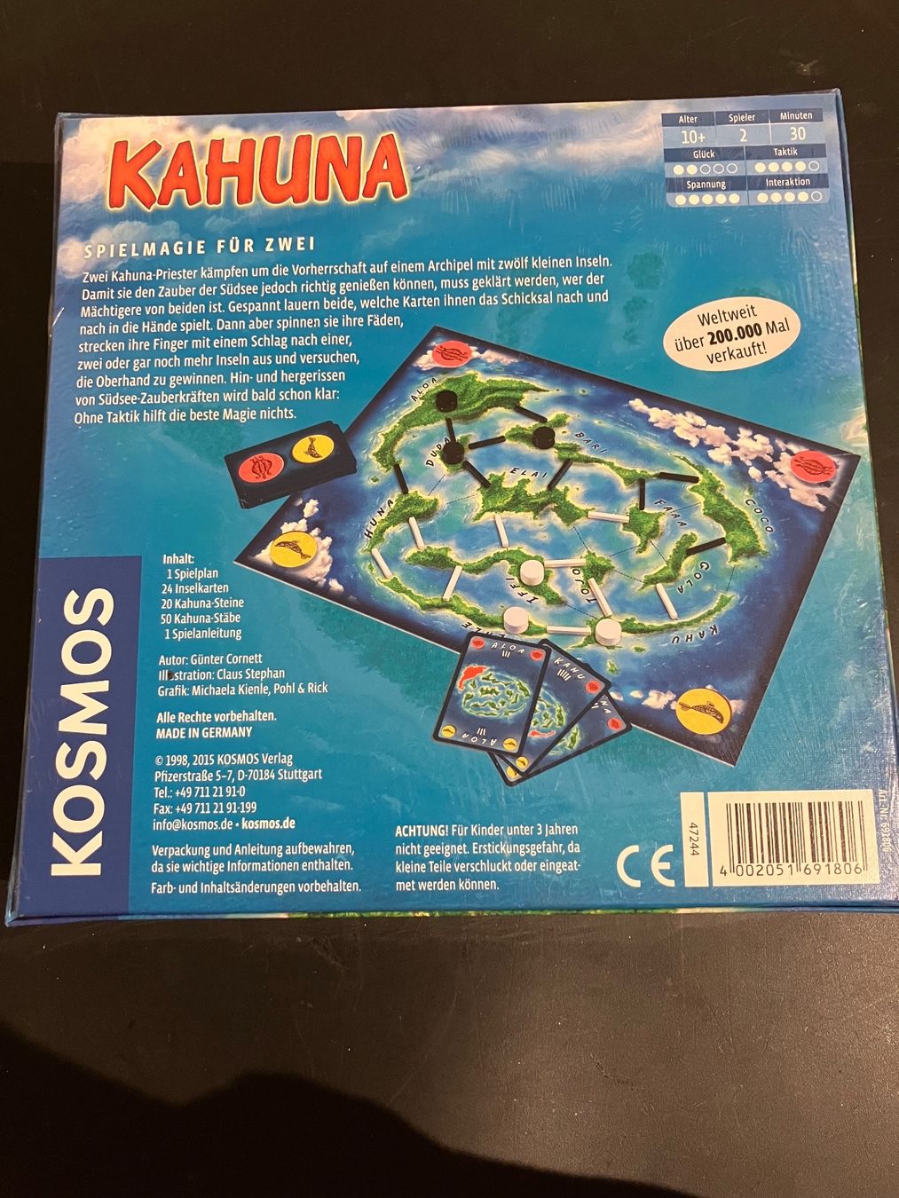 Spiele: Spiel Kahuna – Neu und originalverpackt aus Brugg AG von  1