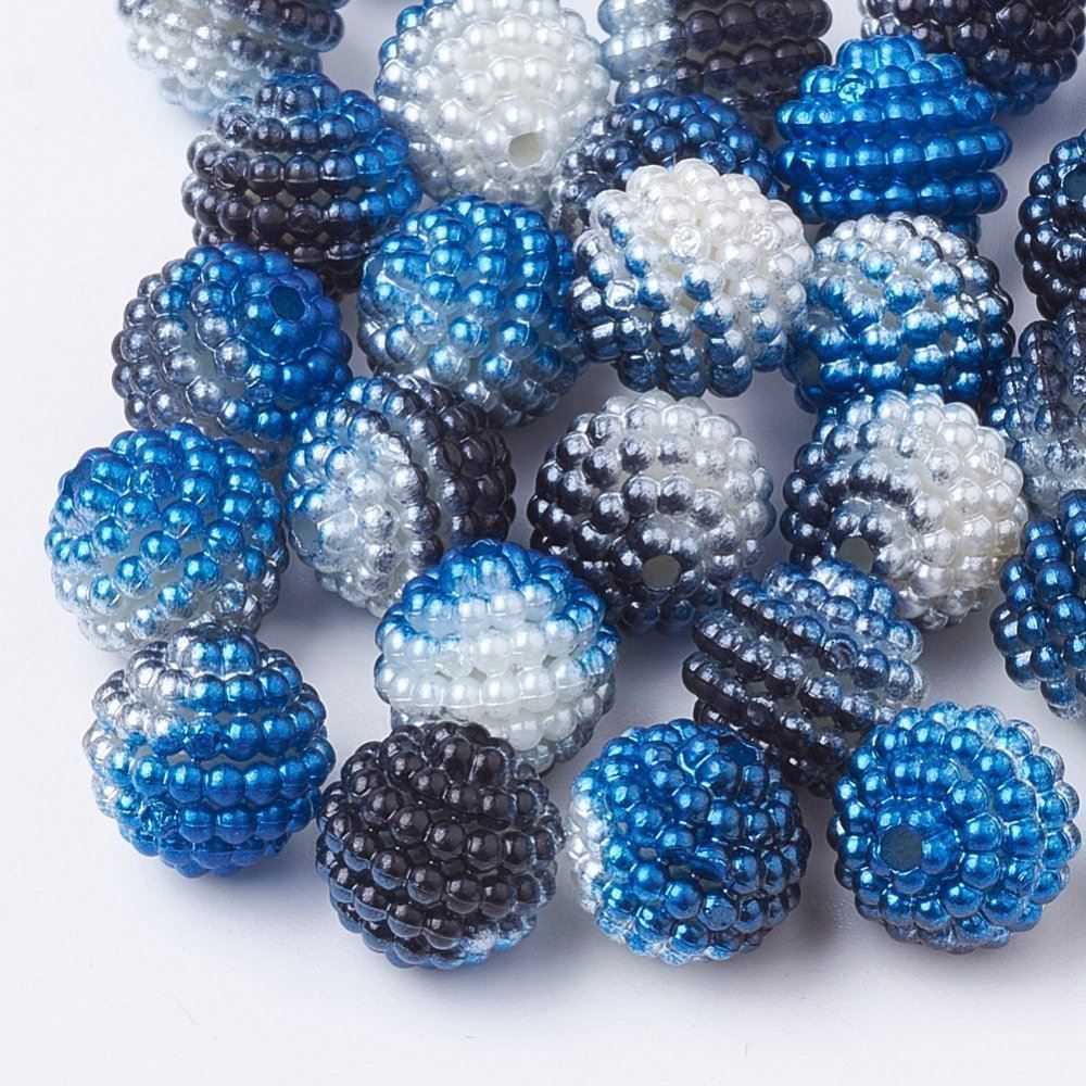 Perle (finte): Acrylperlen Beere Blau 10mm / 10St. – Nuovo (secondo la descrizione) da Rüegsau venduto da Tausendfreund