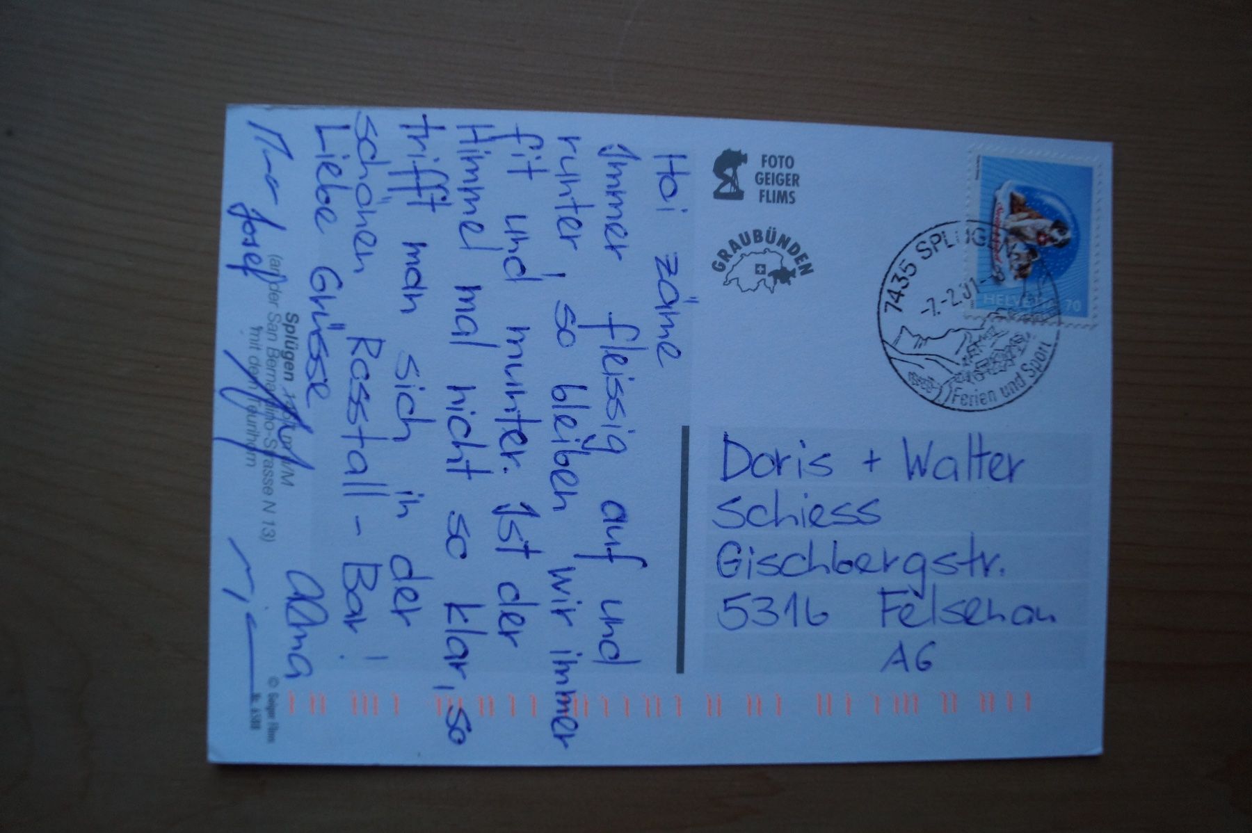 Cartoline postali: Splügen – Usato da Scheid venduto da dirauls 1