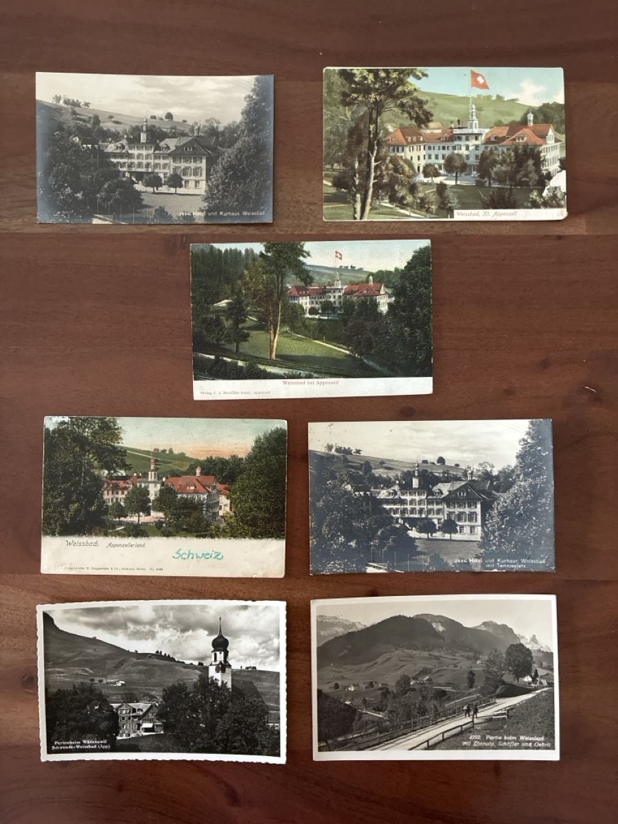 Cartoline postali: 13 Ansichtskarten Schweiz von Weissbad AP. A – Usato da Oftringen venduto da Cla.vD.74