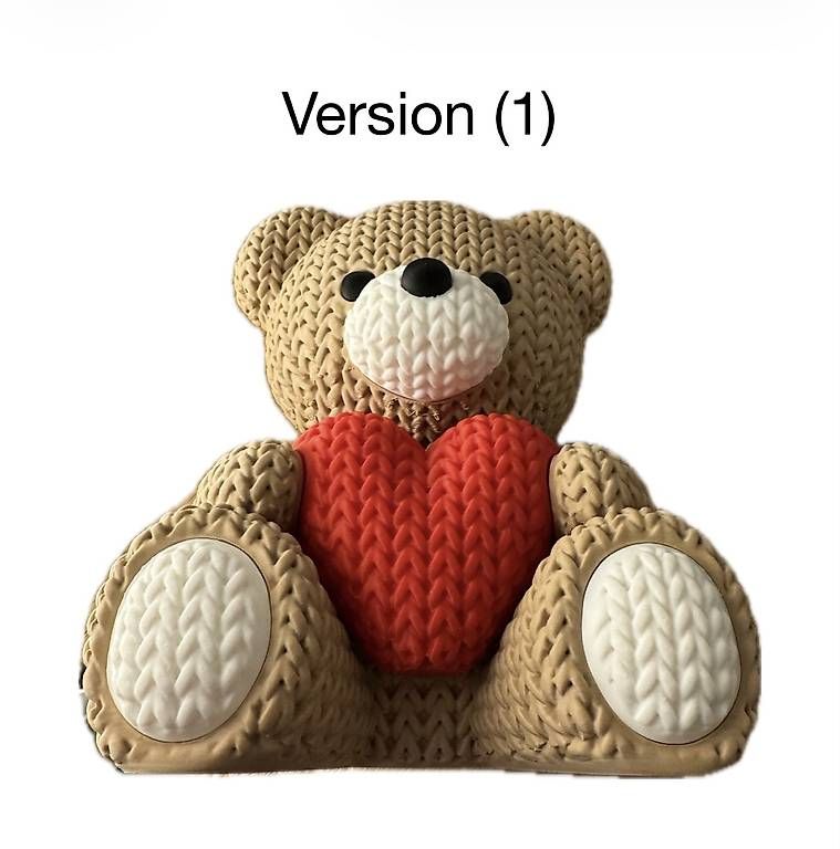 Tutte le decorazioni: Gestrickter Valentinstag-Teddybär – Usato da Muhen venduto da S.Rauber 3
