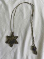 Collier pendentif macramé à étoile fait main