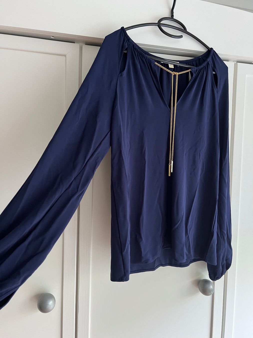 Michael Kors Camicette: Michael Kors Bluse in Dunkelblau – Usato da Oberwil-Lieli venduto da Borz2 4