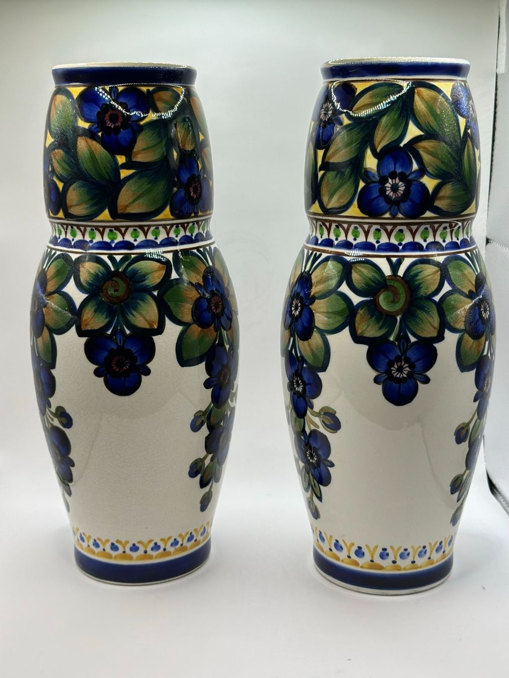 Vasi & Recipienti: 2x Vintage Aluminia Vase - Coppenhagen, Dänemark – Nuovo (secondo la descrizione) da Wettingen venduto da DaHa90 1