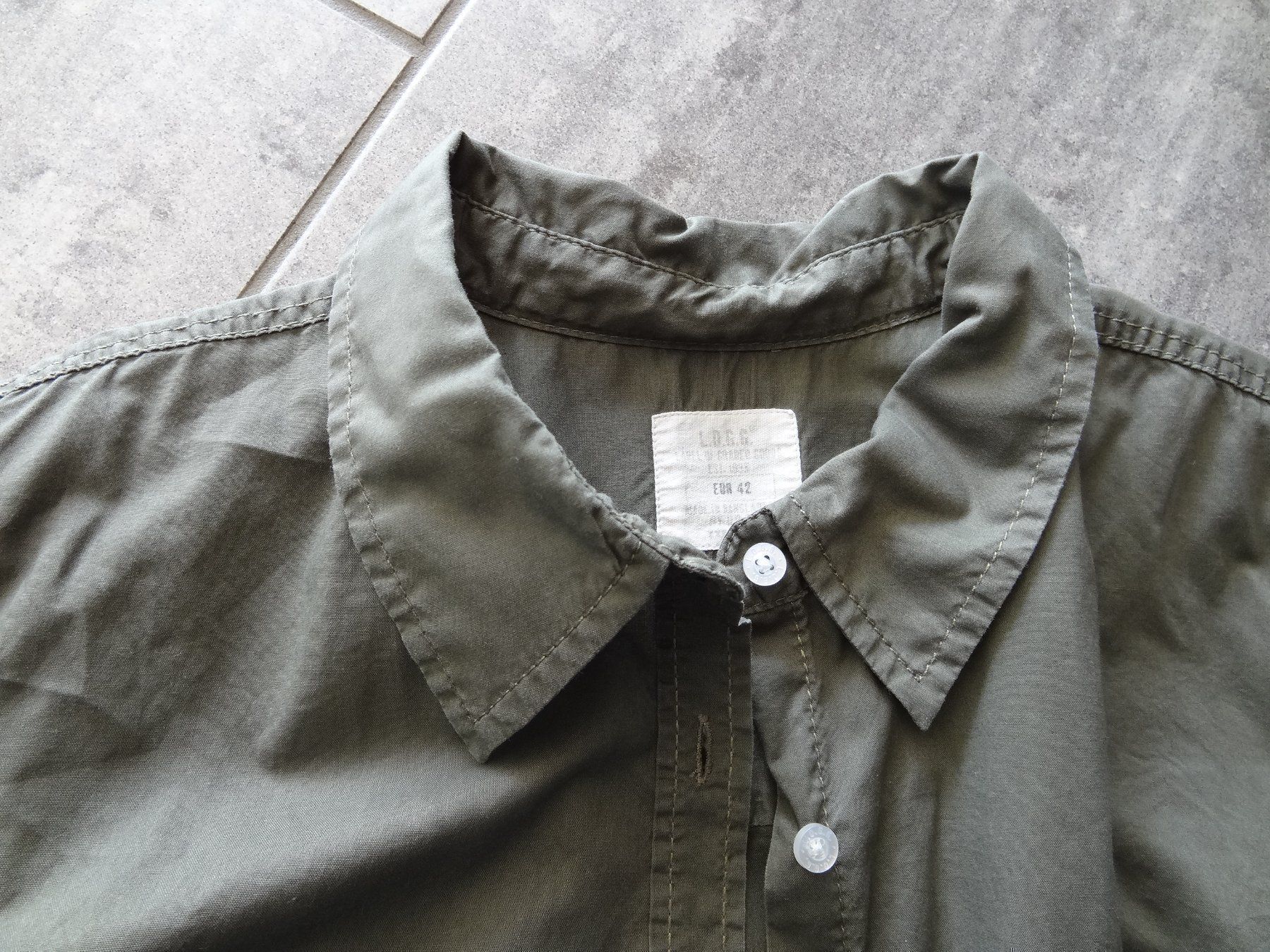 Camicette: Bluse khaki, ca. Gr. M – Usato da Entlebuch venduto da Waldschratt65 1