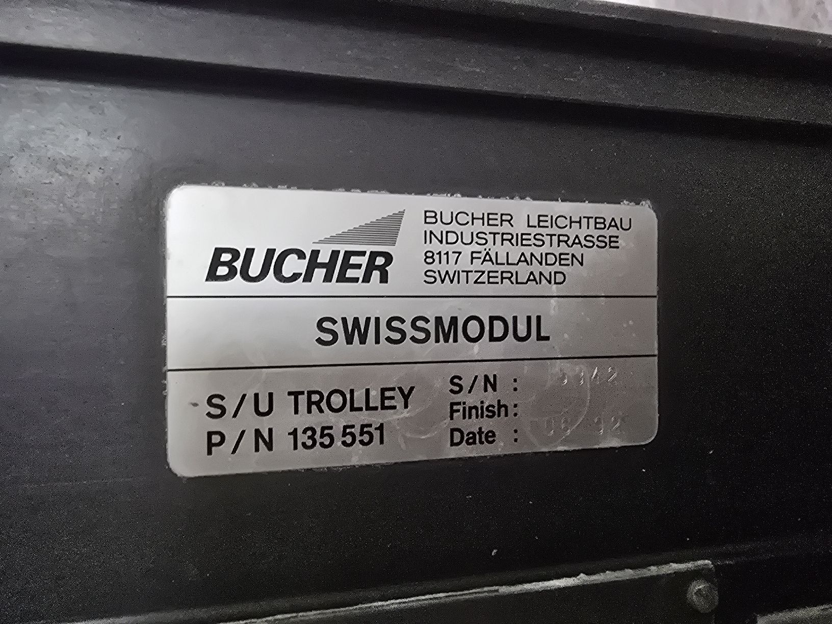 Altro in Aeronautica: Bucher Catering Trolley Halfsize – Usato da Embrach venduto da Repstone13 1